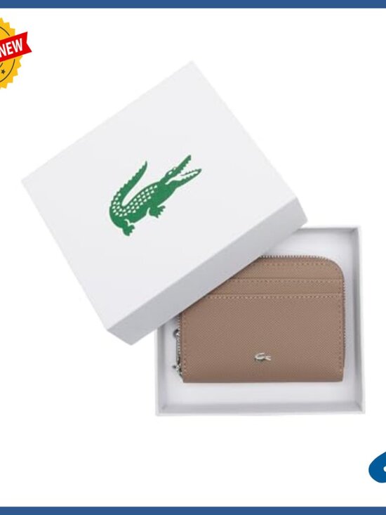 Amazon.com: Genuine Leather RFID Blocking Small Wallet for  Small Zipped Billfold Wallet with Coin Purse and Card Slots